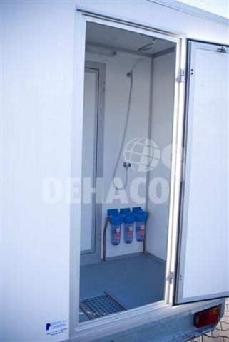 Dehaco D320 3-Kammer-Dekontaminationswagen Standard-Einachsfahrgestell