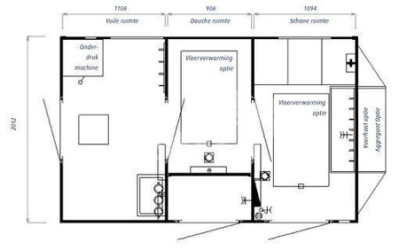 Dehaco D320 3-Kammer-Dekontaminationswagen Standard-Einachsfahrgestell