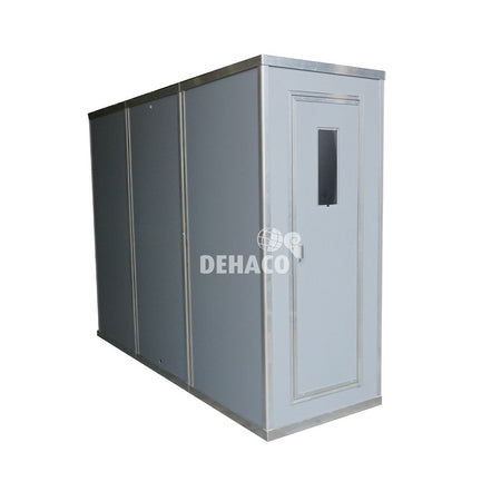Dehaco Plattendusche mit 3 Abteilen 100 x 100 cm