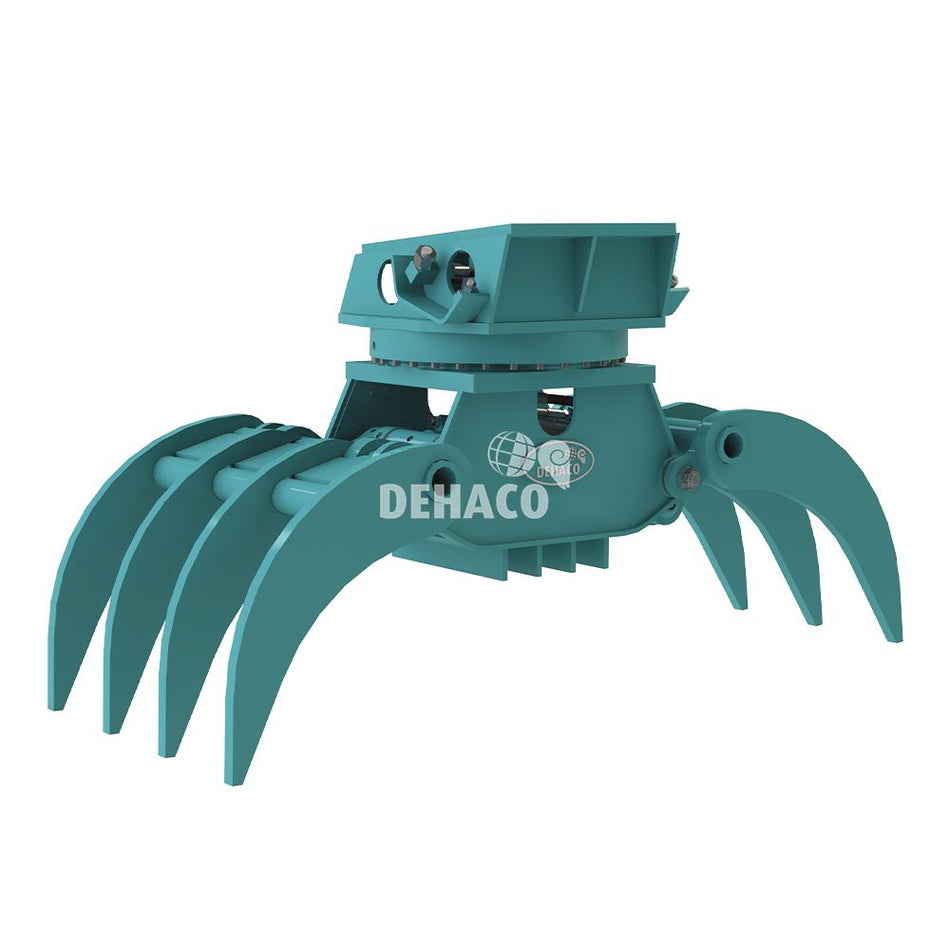 DHG1104-7T-R Hydraulischer Holzgreifer 7-zinkig mit Drehmotor 16 - 25 Tonnen