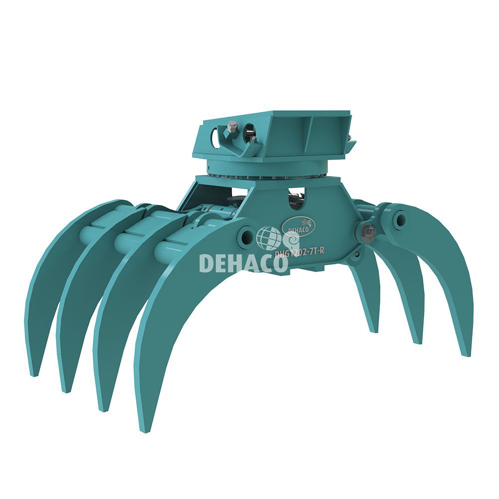 DHG1202-7T-R Hydraulischer Holzgreifer 7-Zahn mit Rotation 17 - 28 Tonnen