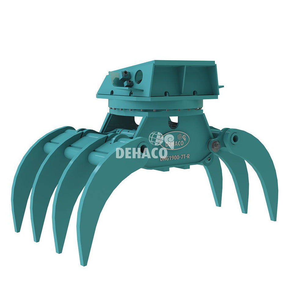DHG1900-7T-R Hydraulischer Holzgreifer 7-zinkig mit Rotation 25 - 38 Tonnen