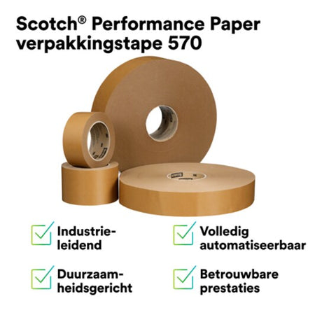Scotch® Performance Verpackungsband 570, Braun, 48 mm x 50 m