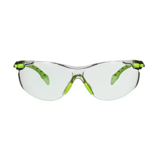 3M™ Solus™ 1000 Schutzbrille, grün/schwarzer Rahmen, Scotchgard™ Anti-Beschlag- und Anti-Kratz-Beschichtung (K&N), hellgraue Innen-/Außenlinse, S1207SGAF-EU, 20/Karton
