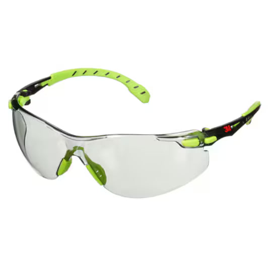 3M™ Solus™ 1000 Schutzbrille, grün/schwarzer Rahmen, Scotchgard™ Anti-Beschlag- und Anti-Kratz-Beschichtung (K&N), hellgraue Innen-/Außenlinse, S1207SGAF-EU, 20/Karton
