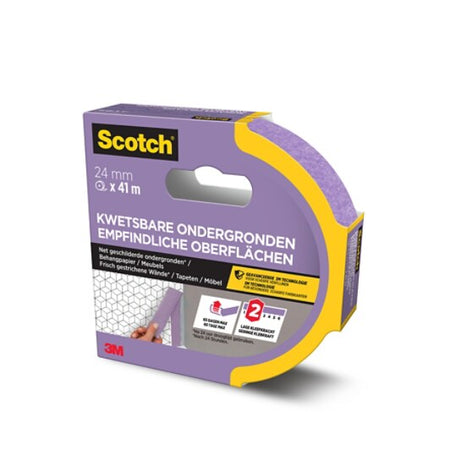 Scotch® Abdeckband für empfindliche Oberflächen, 24 mm x 41 m, 1 Rolle/Packung, 100 % PEFC SGSCH-PEFC-COC-110078