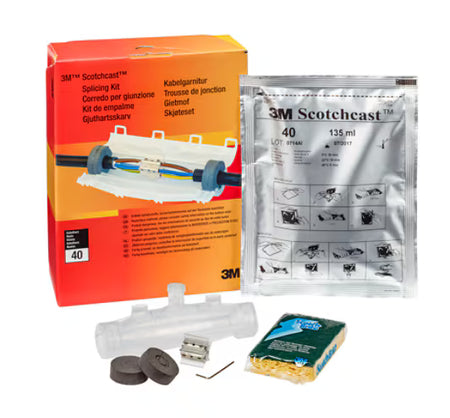 3M™ Scotchcast™ 92-NBA 1C Gießharz-Kabelgarnitur, 0,6/1 kV, 4x 1,5 - 6, 5x 1,5 - 6 mm², Schraubverbinder