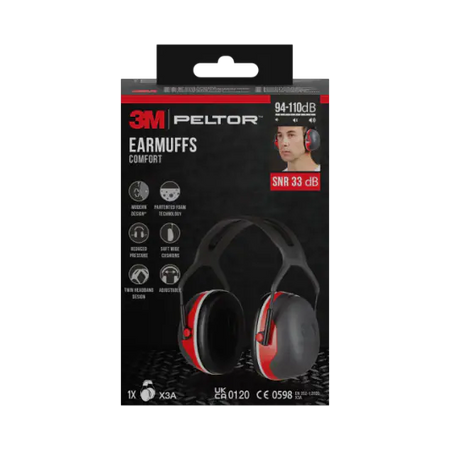 3M™ PELTOR™ Comfort-Gehörschutzkapsel X3A, SNR-Wert 33 dB