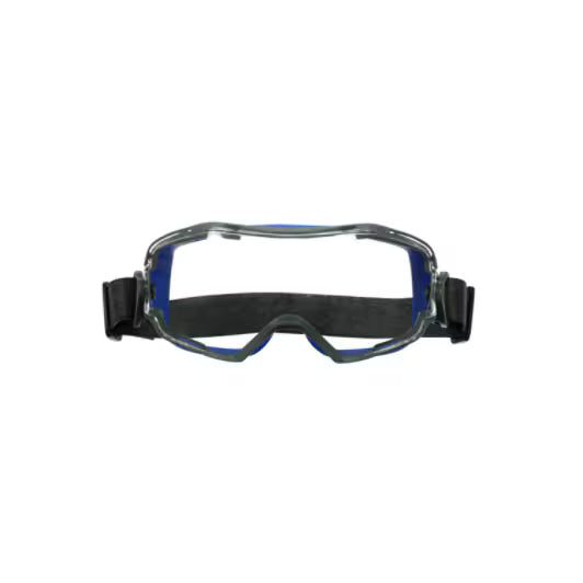 3M™ GoggleGear™ 6000 Schutzbrille, blaue Dichtlippe, Neoprenband, Scotchgard™ Anti-Beschlag- und Kratzschutzbeschichtung (K&N), klare Scheibe, GG6001NSGAF-BLU-EU, 10/Karton