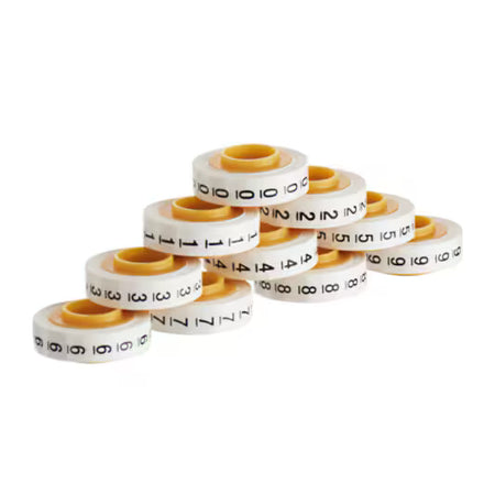 3M™ ScotchCode™ SDR-0/9 Kabelmarkierung Nachfüllrollen, Nummer 0-9, 10x Verkaufsverpackung
