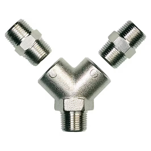 3M™ Kupplung 2 Ausgänge 3/8" BSP Innengewinde inkl. Adapter mit Außengewinde