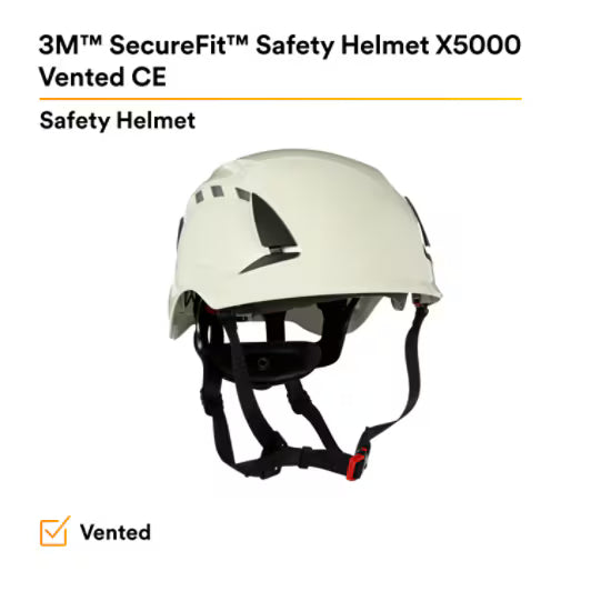 3M™ SecureFit™ X5000 Schutzhelm, belüftet, 1000 V, CE, weiß, X5001VE-CE