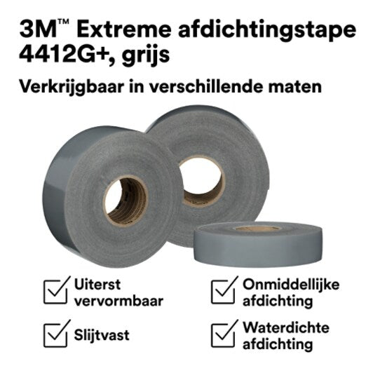 3M™ Extreme Abdichtungsband 4412G+, Grau, 1219 mm x 16.5 m