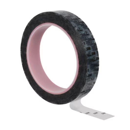 3M™ ET 40PR Polyesterband, antistatisch, bedruckt, transparent, 19 mm x 66 m x 0.06 mm