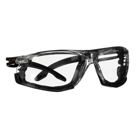 3M™ SecureFit™ 500 Schutzbrille, schwarzer Rahmen, Schaumstoff, Scotchgard™ Anti-Beschlag- und Anti-Kratz-Beschichtung (K&N), klare Scheiben, SF501SGAF-BLK-FM-EU, 20/Karton