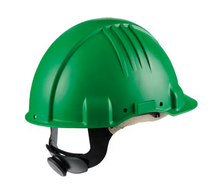 3M™ Hitzeschutzhelm, Ratschenverschluss, unbelüftet, 1000 V dielektrisch, Lederschweißband, Grün, G3501M-GP