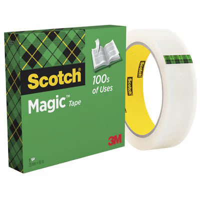 Scotch® Magic™ Unsichtbares Klebeband, 1 Rolle, 25 mm x 66 m