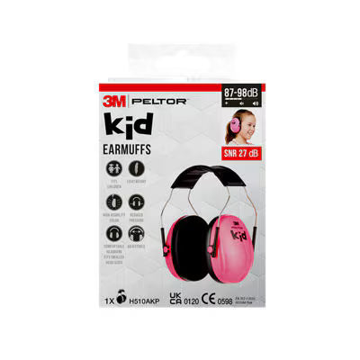 3M™ PELTOR™ Kid Gehörschutz H510AKP, SNR-Wert 27 dB, rosa
