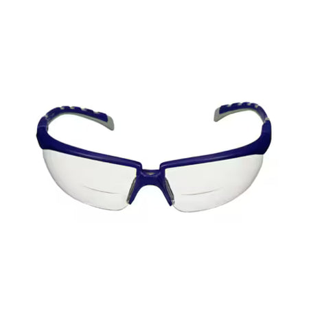 3M™ Solus™ 2000 Schutzbrille, Bügel blau/grau, beschlagfrei/kratzfest, Lesebrille +2,5, klare Scheiben, S2025AF-BLU, 20/Karton