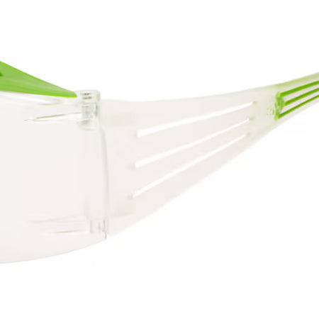 3M™ SecureFit™ 400X Schutzbrille, grün/klarer Rahmen, Scotchgard™ Anti-Beschlag- und Kratzschutzbeschichtung (K&N), klare Scheiben, SF401XSGAF-GRN-EU, 20/Karton