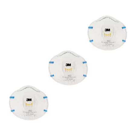 3M™ Cool Flow™ Staubmaske 8822, FFP2 NR D, mit Ventil, 3er-Packung