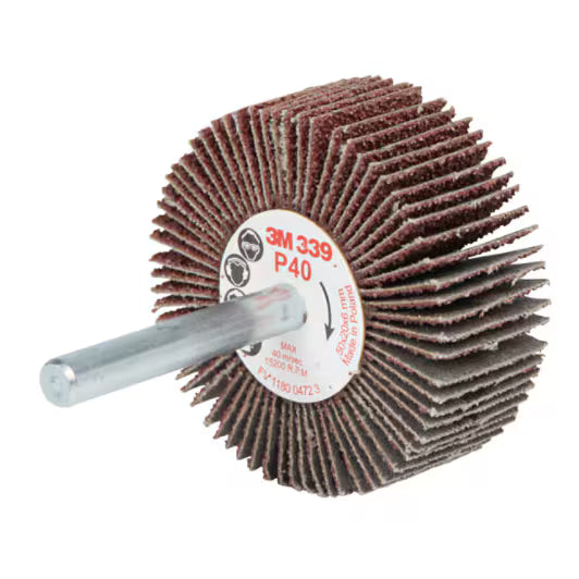 3M™ Fächerbürste mit Stift 339SM, Ø 50 mm x 20 mm, P40