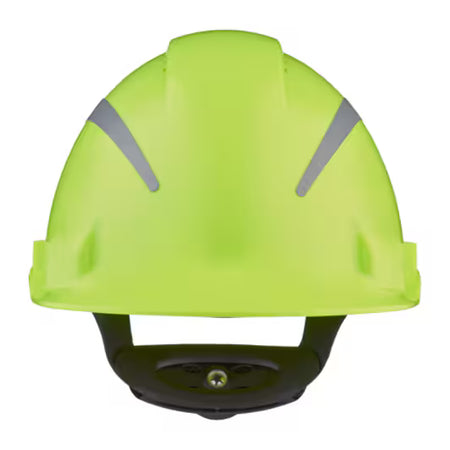 3M™ Schutzhelm, Uvicator, Ratschenverstellung, Belüftung, reflektierend, Schweißband aus Kunststoff, hi-viz, G3000NUV-R-GB
