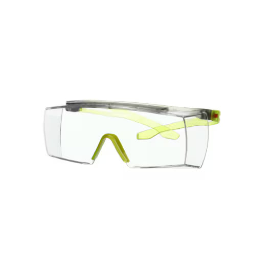 3M™ SecureFit™ 3700 Überbrille, limegrüner Bügel, Scotchgard™ Anti-Beschlag (K&N), klare Scheibe, SF3701SGAF-GRN-EU, 20/Karton