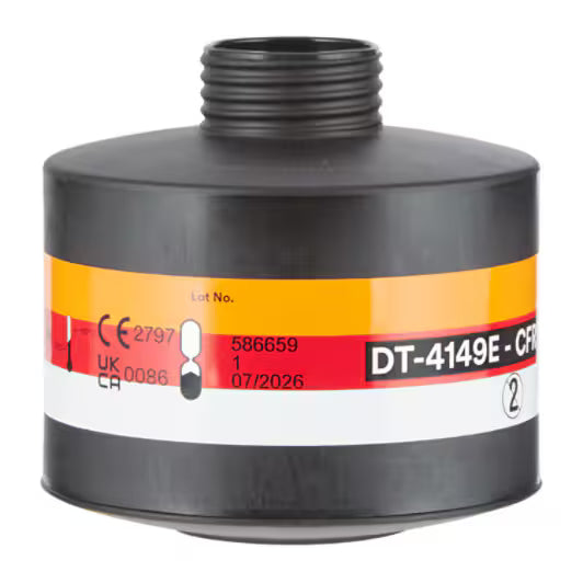 3M™ Gas-/Dampf- und Partikelfilter mit DIN-Gewindeanschluss CFR32 Reaktor HgP3 R D (LI2), DT-4149E