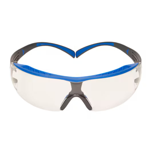 3M™ SecureFit™ 400X Schutzbrille, blau/grauer Rahmen, Scotchgard™ Anti-Beschlag- und Anti-Kratz-Beschichtung (K&N), klare Scheiben, SF401XSGAF-BLU-EU, 20/Karton
