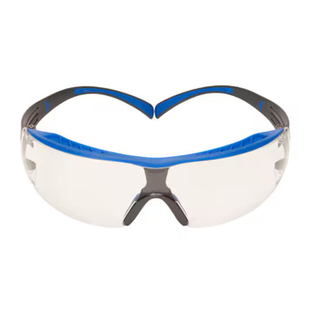 3M™ SecureFit™ 400X Schutzbrille, blau/grauer Rahmen, Scotchgard™ Anti-Beschlag- und Anti-Kratz-Beschichtung (K&N), klare Scheiben, SF401XSGAF-BLU-EU, 20/Karton