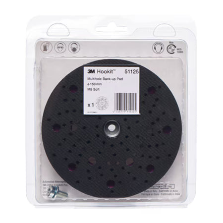 3M™ Hookit™ Multihole Stützteller, 150 mm, M8, 51125