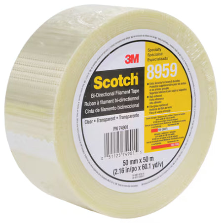 Scotch® Kreuzgewebeband 8959, transparent, 19 mm x 50 m, 0.15 mm