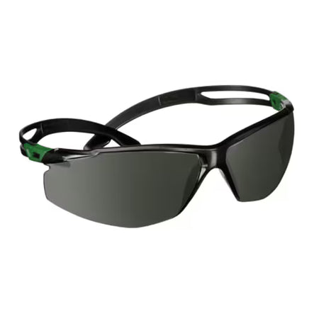 3M™ SecureFit™ 500 Schutzbrille, grün/schwarzer Rahmen, kratzfest+ (K), IR 3.0 graue Scheiben, SF530ASP-GRN-EU, 20 Stück/Karton