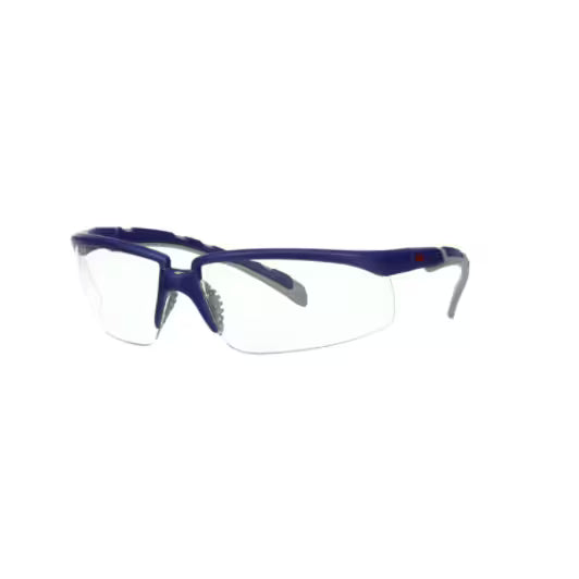 3M™ Solus™ Serie 2000, S2001ASP-BLU, blau/grauer Bügel, klare Anti-Kratz+ Gläser, 20/Karton