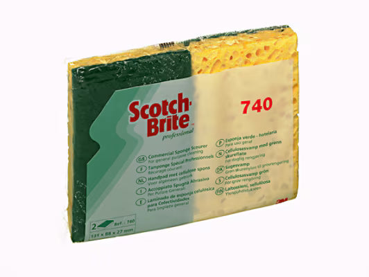 Scotch-Brite™ Zellulosespongelaminat 740, grün, Cash & Carry, 60/VPE