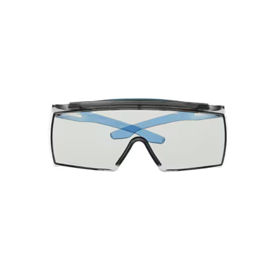 3M™ SecureFit™ 3700 Überbrille, blau Bügel, Brauenschutz, Scotchgard™ Anti-Beschlag (K&N), hellgraue Innen-/Außenlinse, SF3707XSGAF-BLU-EU, 20/Karton