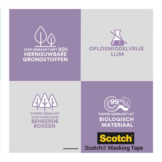 Scotch® Abdeckband für empfindliche Oberflächen, 24 mm x 41 m, 1 Rolle/Packung, 100 % PEFC SGSCH-PEFC-COC-110078
