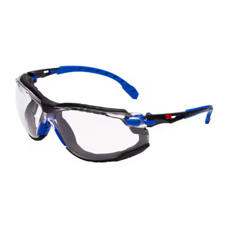3M™ Solus™ 1000 Schutzbrille, blau/schwarzer Rahmen, Scotchgard™ Anti-Beschlag und kratzfeste Beschichtung (K&N), klare Scheiben, Schaumstoffdichtung und Kopfband, S1101SGAFKT-EU, 20/Karton