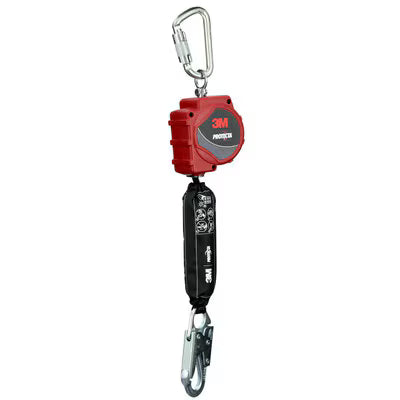 3M™ Protecta® Selbsteinziehendes Sicherungsseil, Gurtband, Karabiner, Schnapphaken, 11 ft, 3,4 m, 3100647