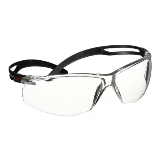 3M™ SecureFit™ 500 Schutzbrille, schwarzer Rahmen, Scotchgard™ Antibeschlag- und Kratzschutzbeschichtung (K&N), klare Scheiben, SF501SGAF-BLK-EU, 20/Karton