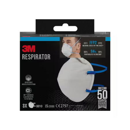 3M™ Staubmaske 8810, FFP2, ohne Ventil, 3er-Packung