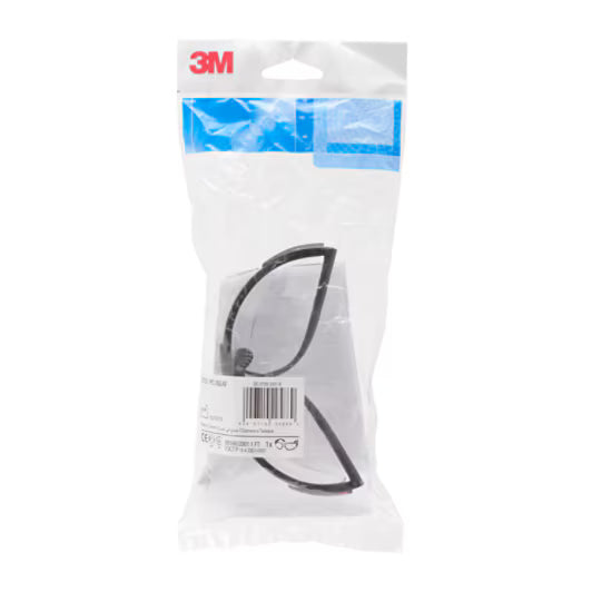 3M™ Schutzbrille der Serie 2750, schwarzer Rahmen, kratzfest/antibeschlag, klare Gläser, 2750