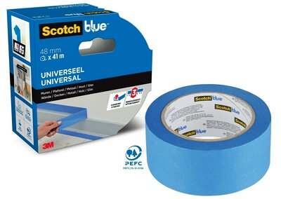 ScotchBlue™ Multi-Oberflächen-Klebeband, 48 mm x 41 m, 1 Rolle/Packung, 100% PEFC, SGSCH-PEFC-COC-110078