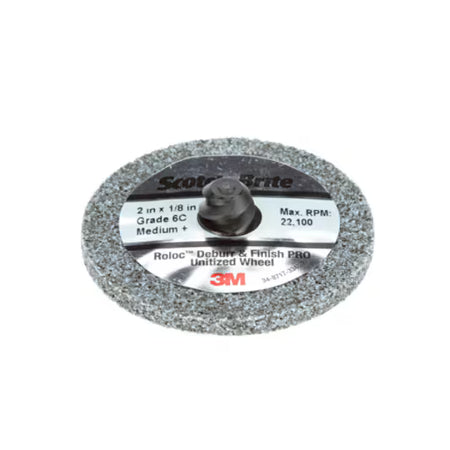 Scotch Brite™ Roloc™ Entgrat- und Finishing-PRO-Unitized-Rad DP-UR, 76 mm x 3,2 mm, ohne Bohrung, 6C MED+