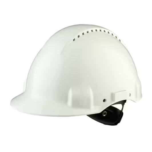 3M™ Schutzhelm, Uvicator, Ratschenverstellung, Belüftung, Kunststoff-Schweißband, weiß, G3000NUV-VI