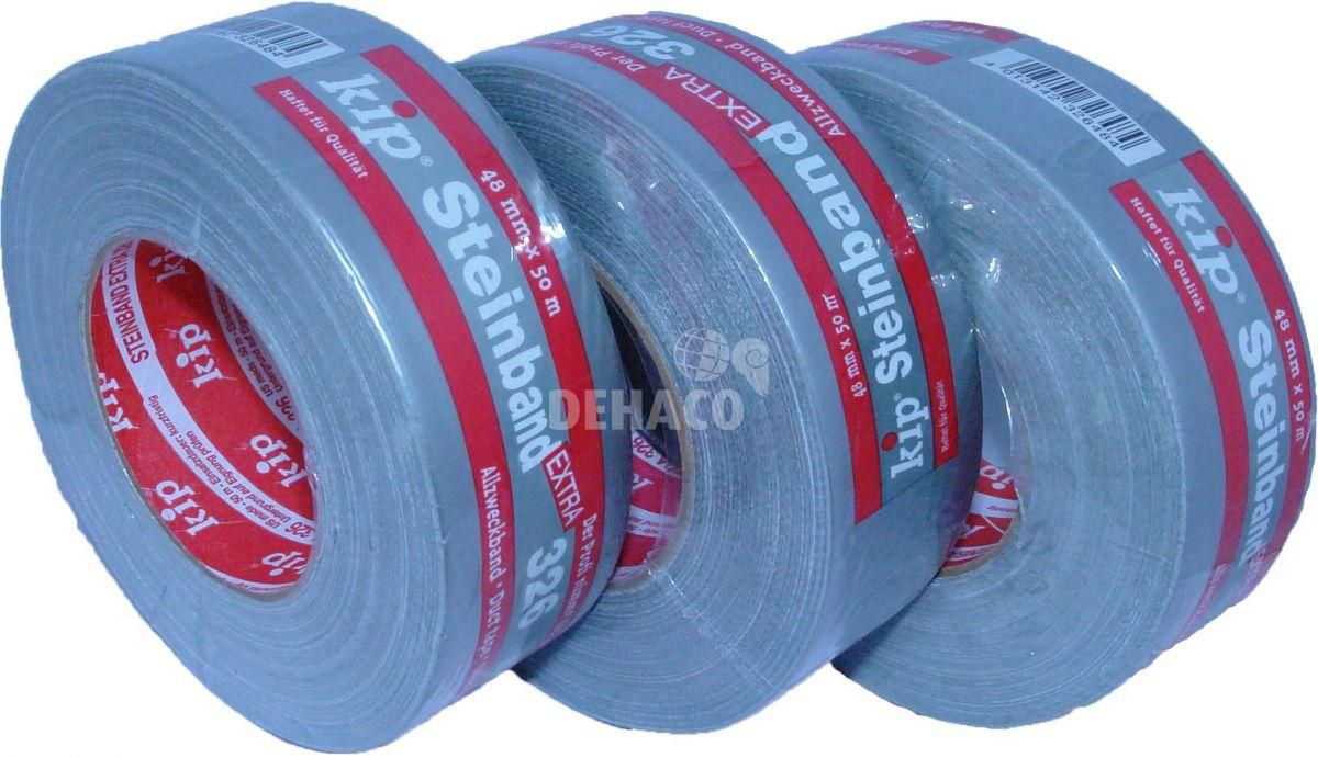 Kip 326 Gewebeband 48 mm x 50 Meter grau