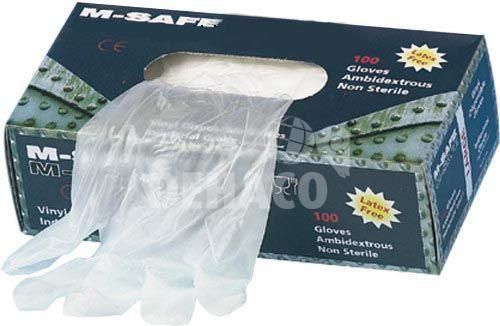 M-Safe Handschuhe Vinyl Natur Kat. 1 Gr. 10 per 100 Stück