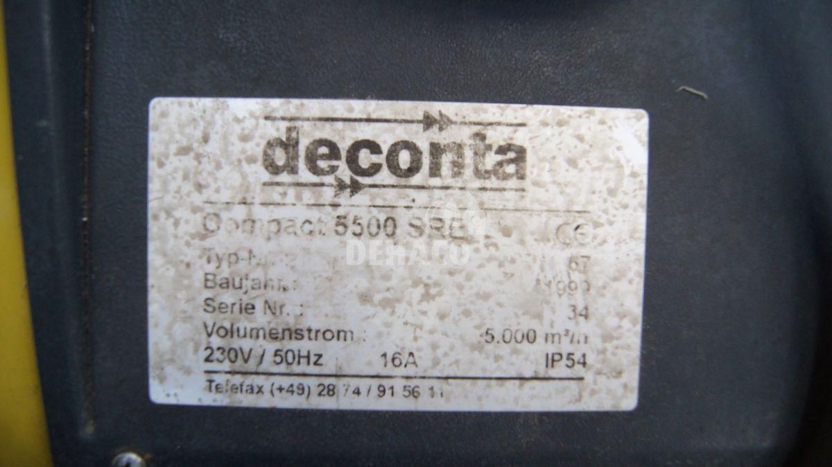 Anlass: Deconta Compact 5500 Unterdruckmaschine