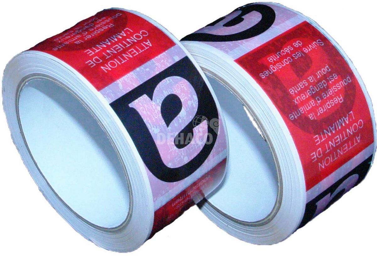 Band mit Asbestaufdruck 50mm x 66m